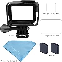 Vista 4 de Suptig The Frame Case Housing Mount para GoPro Hero 7 Negro, Hero 7 Silver, Hero 7 White, Hero 5, Hero 6, Hero 2018 Action Cameras