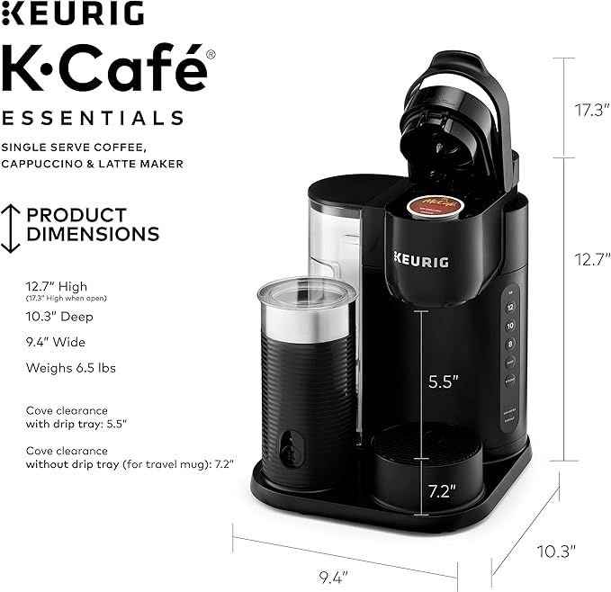 Cafetera de Cápsulas con Espumador de Leche para Capuchino y Latte, 1.2 L miniatura 3