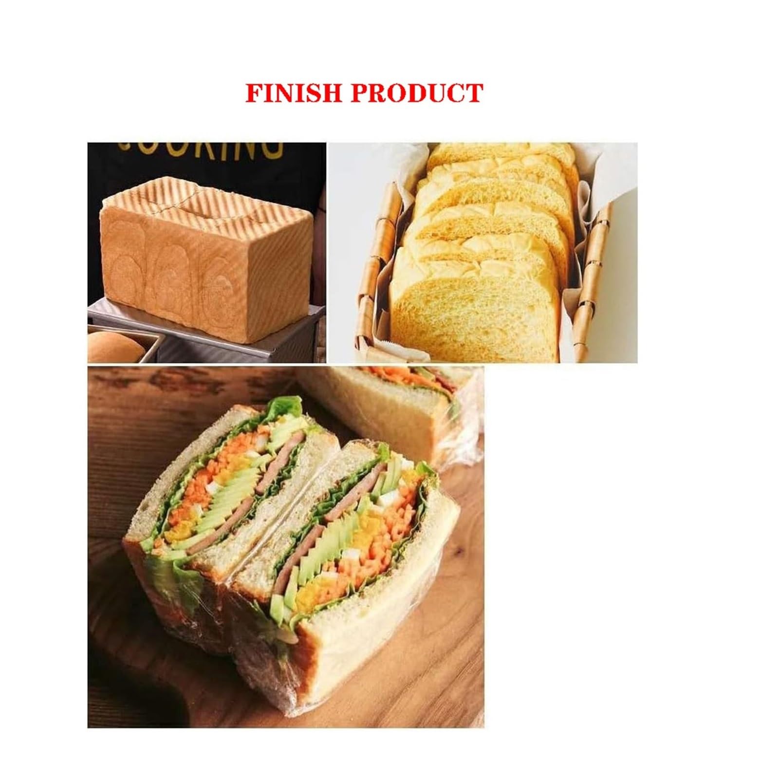 Molde for Pan con Tapa, Rectangular, Molde for Caja de Pan Tostado, Antiadherente, aleación de Aluminio, Capacidad de Masa de 1 Libra, for Hornear Pan Tostado en Horno(38 * 13.3 * 12.5cm)