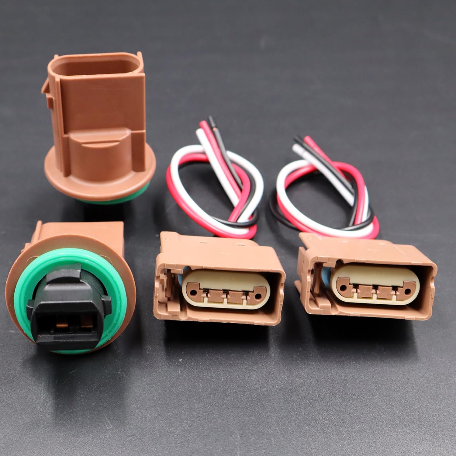 LIZAPUS 2PCS Turn Signal Socket Connector Kit Compatible with Jeep Compass 2011-2017 2.0L/2.4L 68091384AB