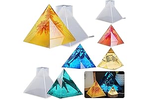 3 Pack Pyramid Silicone Candle Molds