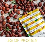 Handfuel Lemon Marcona Almonds, Hand Roasted Salted Almonds, 10g of Protein, Proudly Canadian Made Plant Based Flavoured Nuts, Gluten Free - 150 Grams