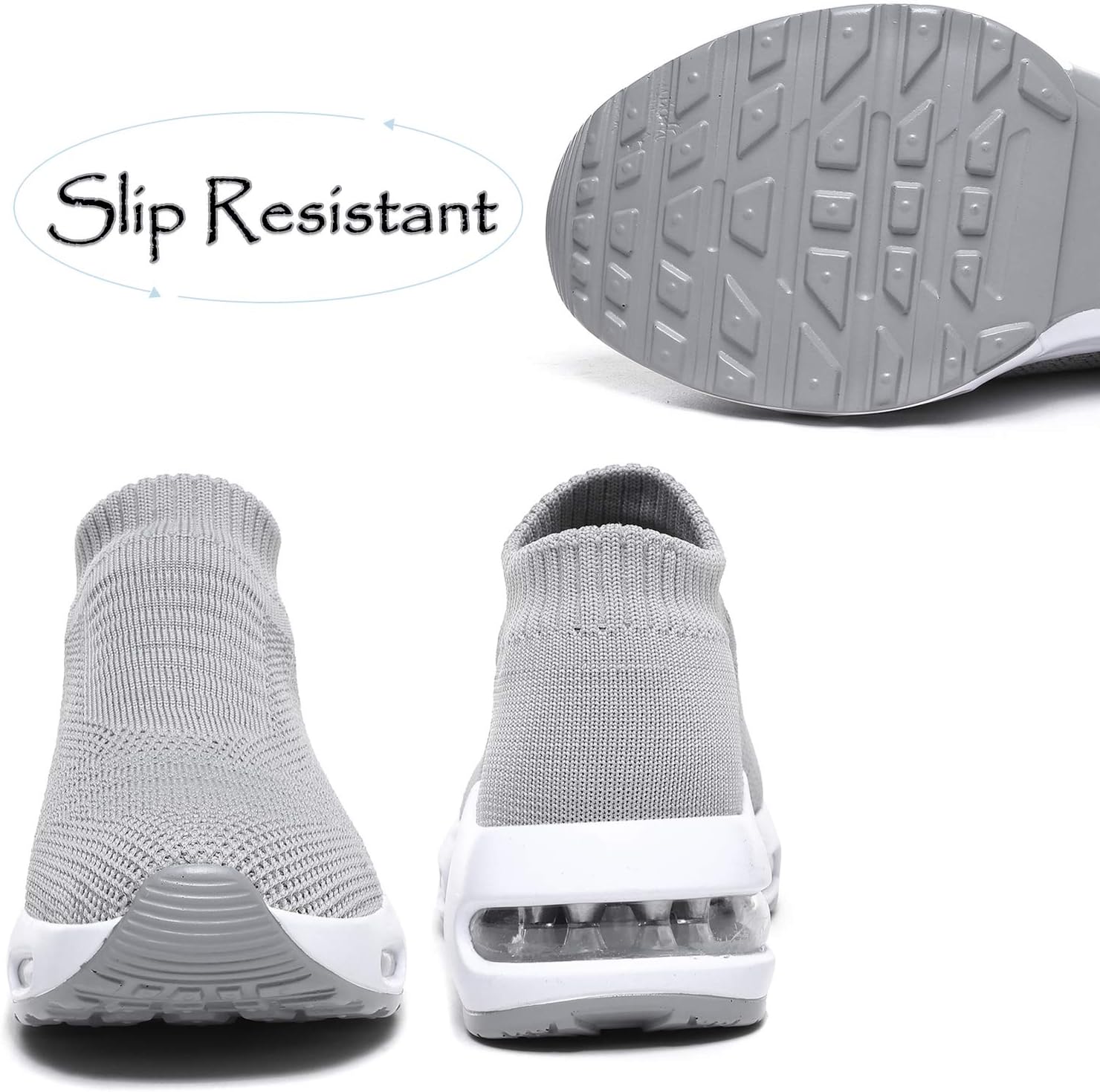 DimaiGlobal Women's Walking Shoes Sock Sneakers Slip On Comfort Mesh Fashion Cushion Lady Girls Modern Jazz Dance Easy Shoes Wedge Platform Loafers - Image 7