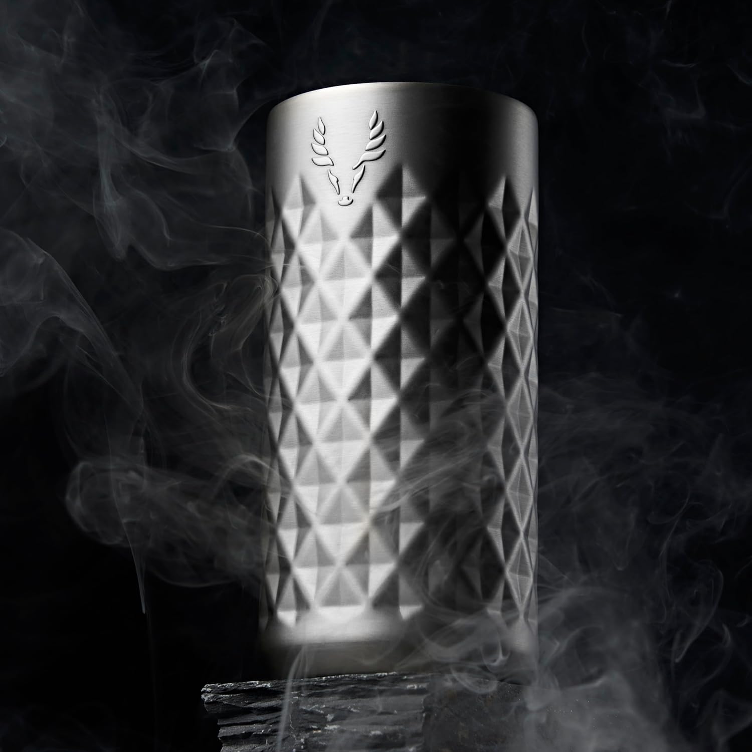 Viski Paragon Stainless Steel Highball Tumbler Cup with Lid, Insulated Ceramic Lined Metal Cocktail Glass for Patio, Outdoor Party, Wedding Gifts, Drink Lover Gifts, 16 oz Set of 1, Platinum - Image 6