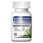 HealthA2Z Allergy Relief | Loratadine 10mg | Antihistamine | Non-Drowsy | Relief from Itchy Throat, Sneezing, Runny Noses |24-Hours Allergy Medicine (60 Tablets)