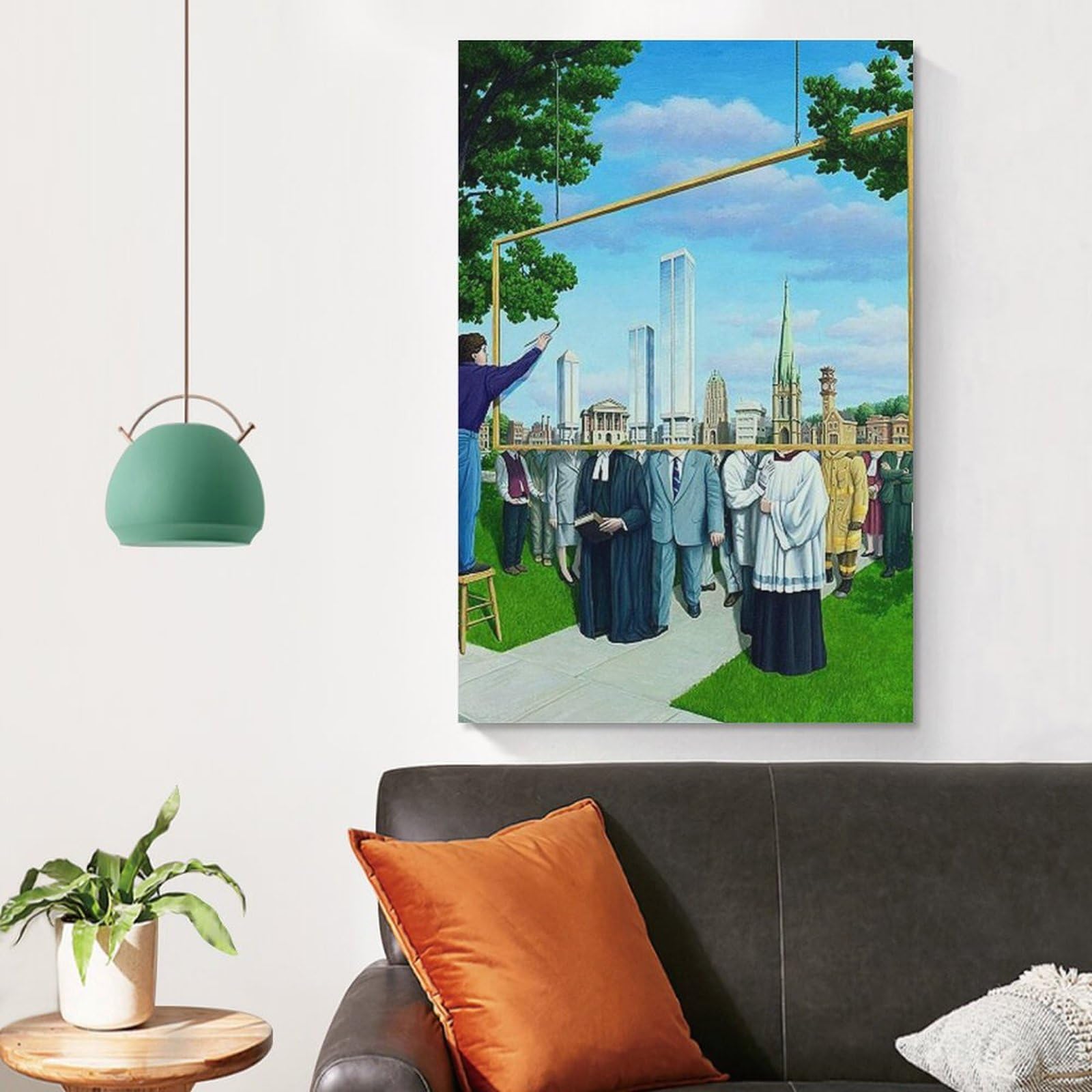 Amazon.co.jp: 思わず考えさせられるトリックアート 印刷 ポスター