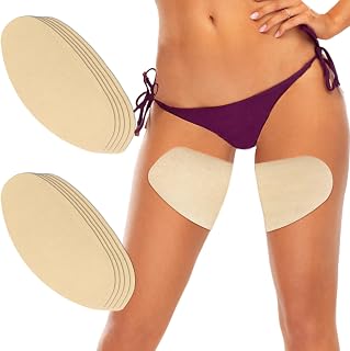 Legs & Thigh Anti Friction Patches, Ultra-Thin Inner Thigh Anti Chafing Tape, Disposable & Invisible & Breathable & Sweat-Resistant Rub Protection Stickers for Women Girls 10 Packs