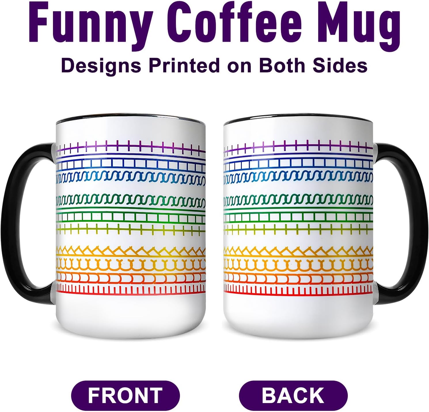 White Elephant Gifts for Adults Useful,Hidden Message Coffee Mug,Funny Birthday Gifts for Women Men Coffee Lover,Unique Office Prank Gag Gifts for Coworkers,15OZ Ceramic Funny Coffee Cup - Image 2