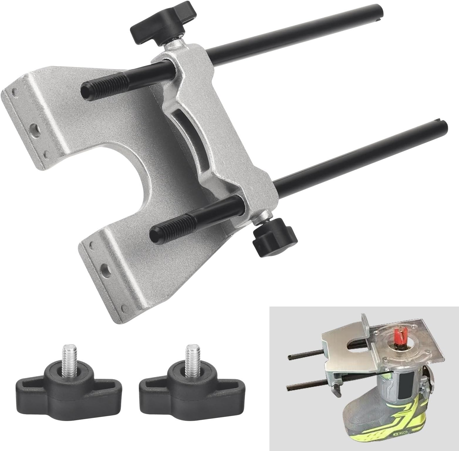 204358001 Edge Guide Assembly Compatible with Ryobi P601 and P206 18V ONE+ Trim Routers, Fits PCL424B PCL424 R2401 Trim Routers - 204358001 Router Guide