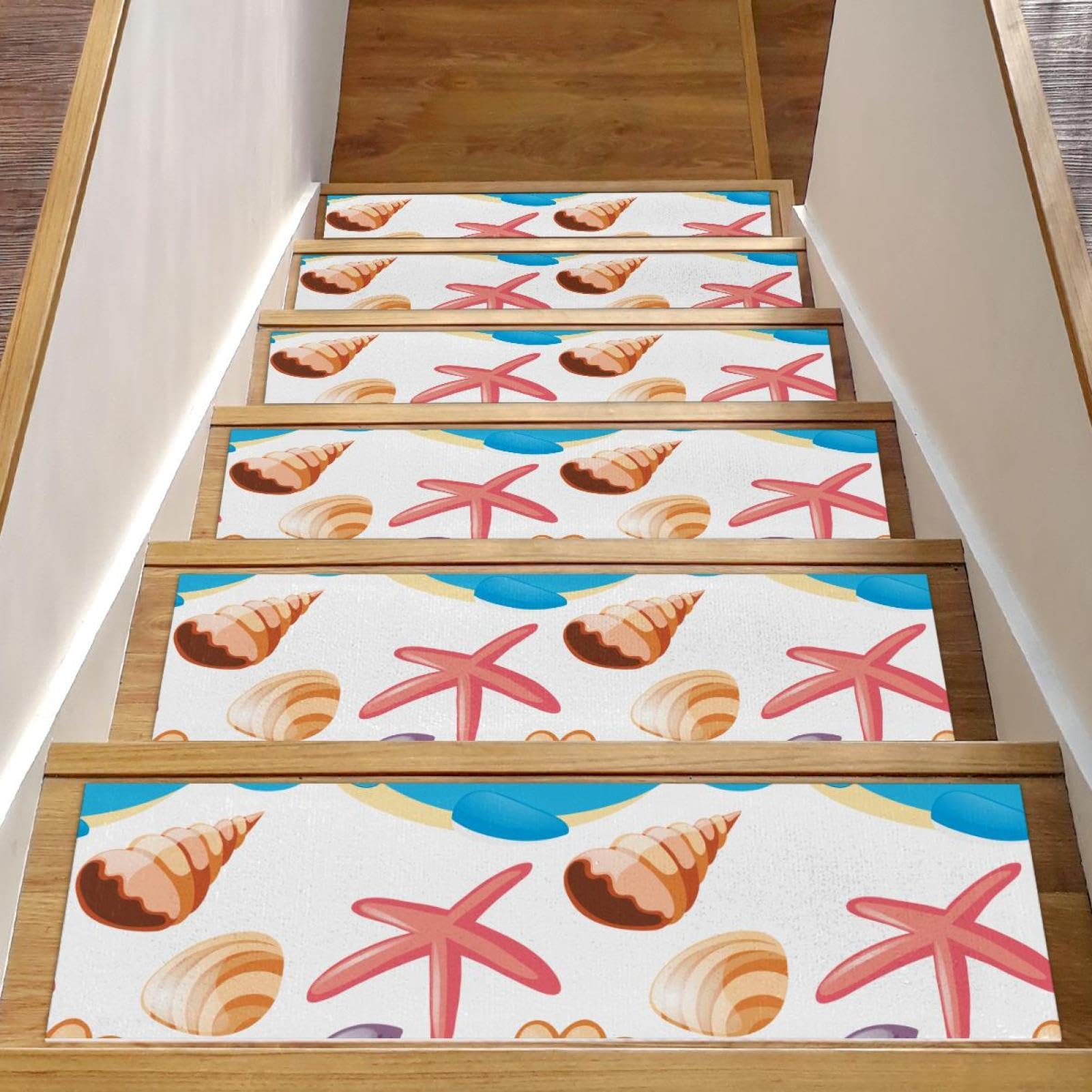 Peldaños de escalera antideslizantes para niños y ancianos alfombras de madera de 8 x 30 pulgadas