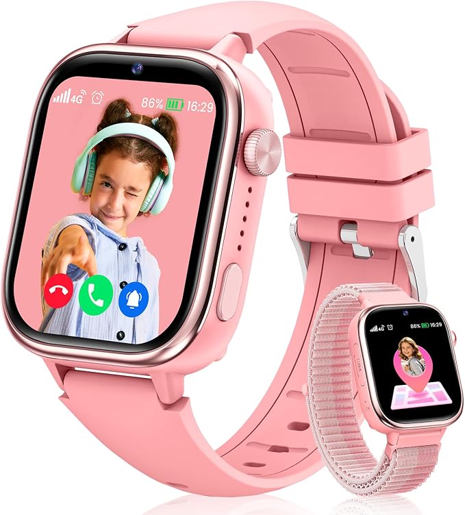 Reloj Inteligente Niño con Videollamada, 4G Smartwatch Niño con GPS y Llamadas, …