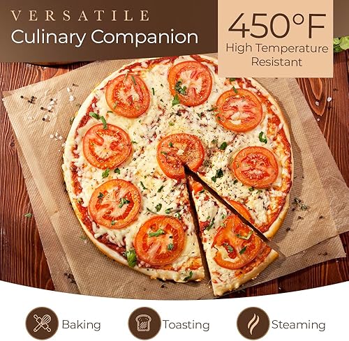 Miniatura 3 de Hojas de papel pergamino (100) - Premium 12 x 16 pulgadas sin blanquear - Precortadas, antiadherentes, impermeables, a prueba de grasa - Paquete de