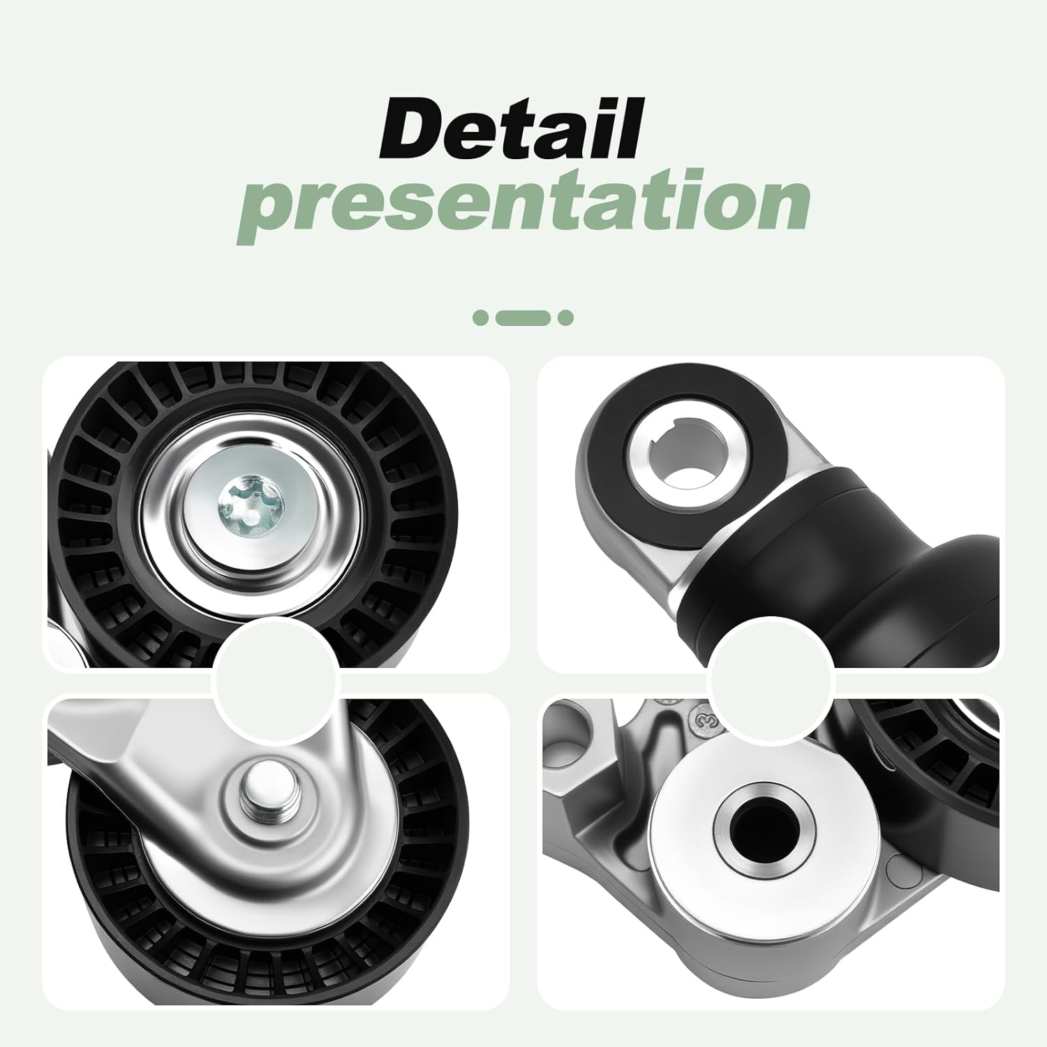 Complete Serpentine Belt Drive Component Set with Tensioner Pulley Compatible with 2012-2021 Mazda 3 6 CX-3 CX-5 CX-9 CX-30 MX-5 Miata 2.0L 2.3L 2.5L Replace 90K-39390 K060380 999630A 39390