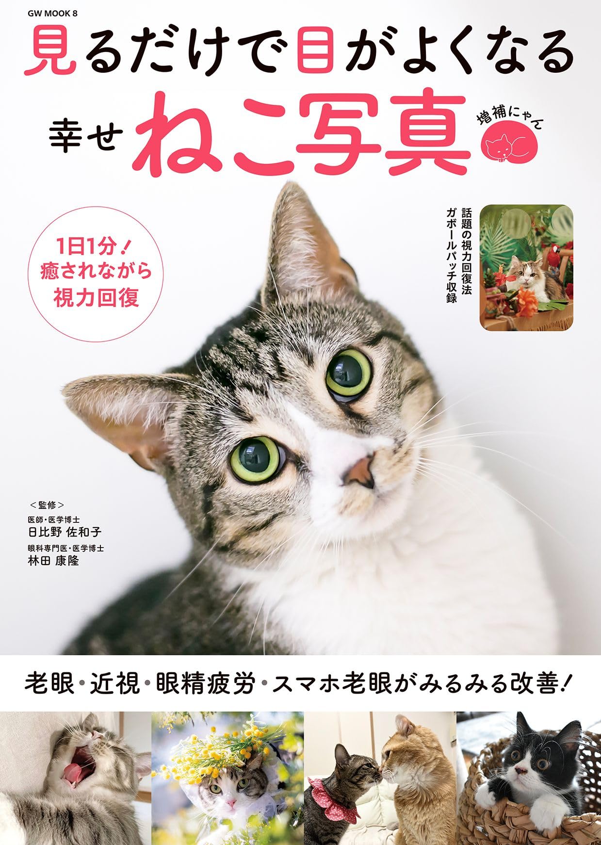 Amazon.co.jp: 見るだけで目がよくなる幸せねこ写真 増補にゃん (GW