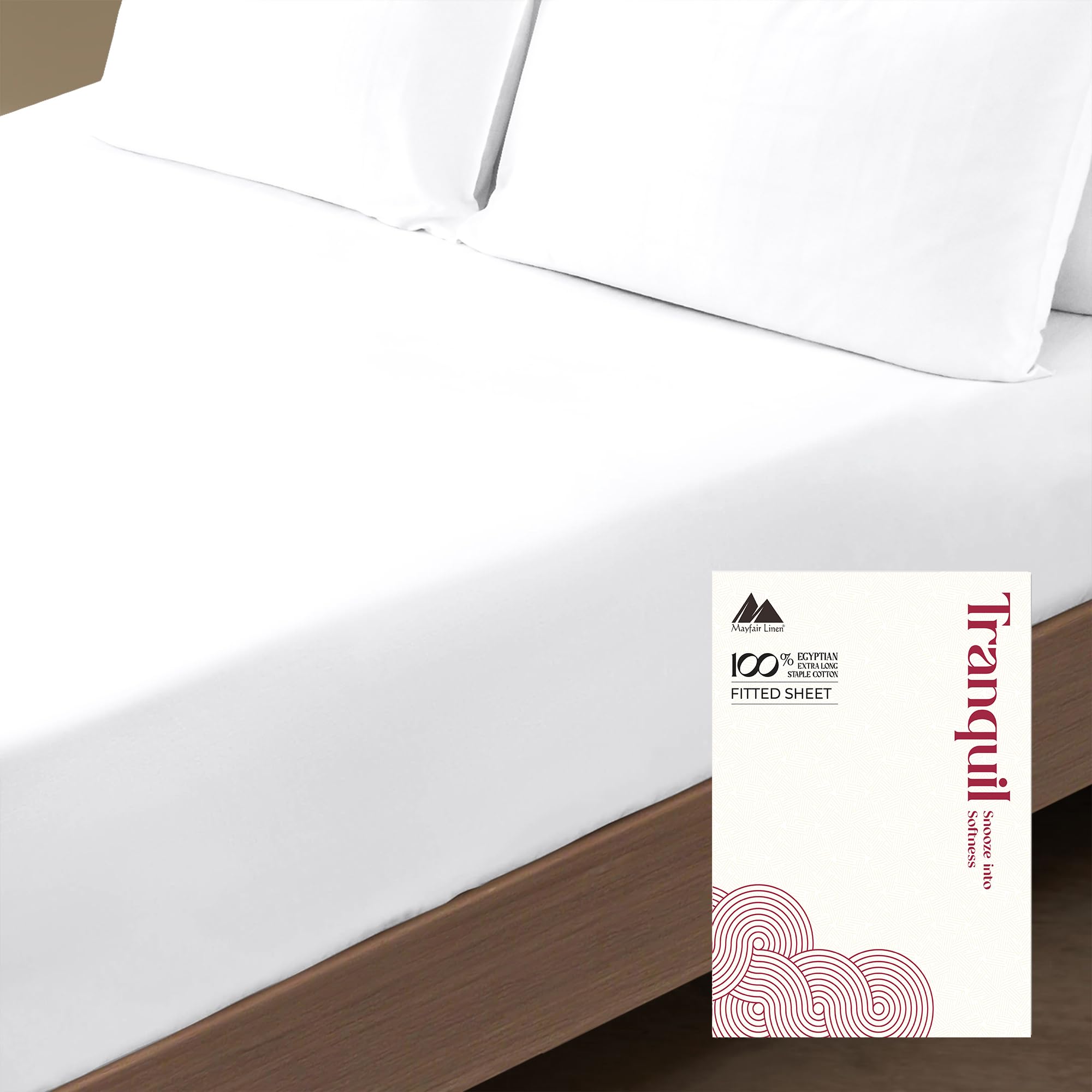 Premium Hotel Quality 1-Piece 100% Cotton Fitted Sheet, Luxury & Softest 800 Thread Count Egyptian Feel Sateen Weave Bottom Sheet, Deep Pocket up to 18 inch, California King Size, Snow