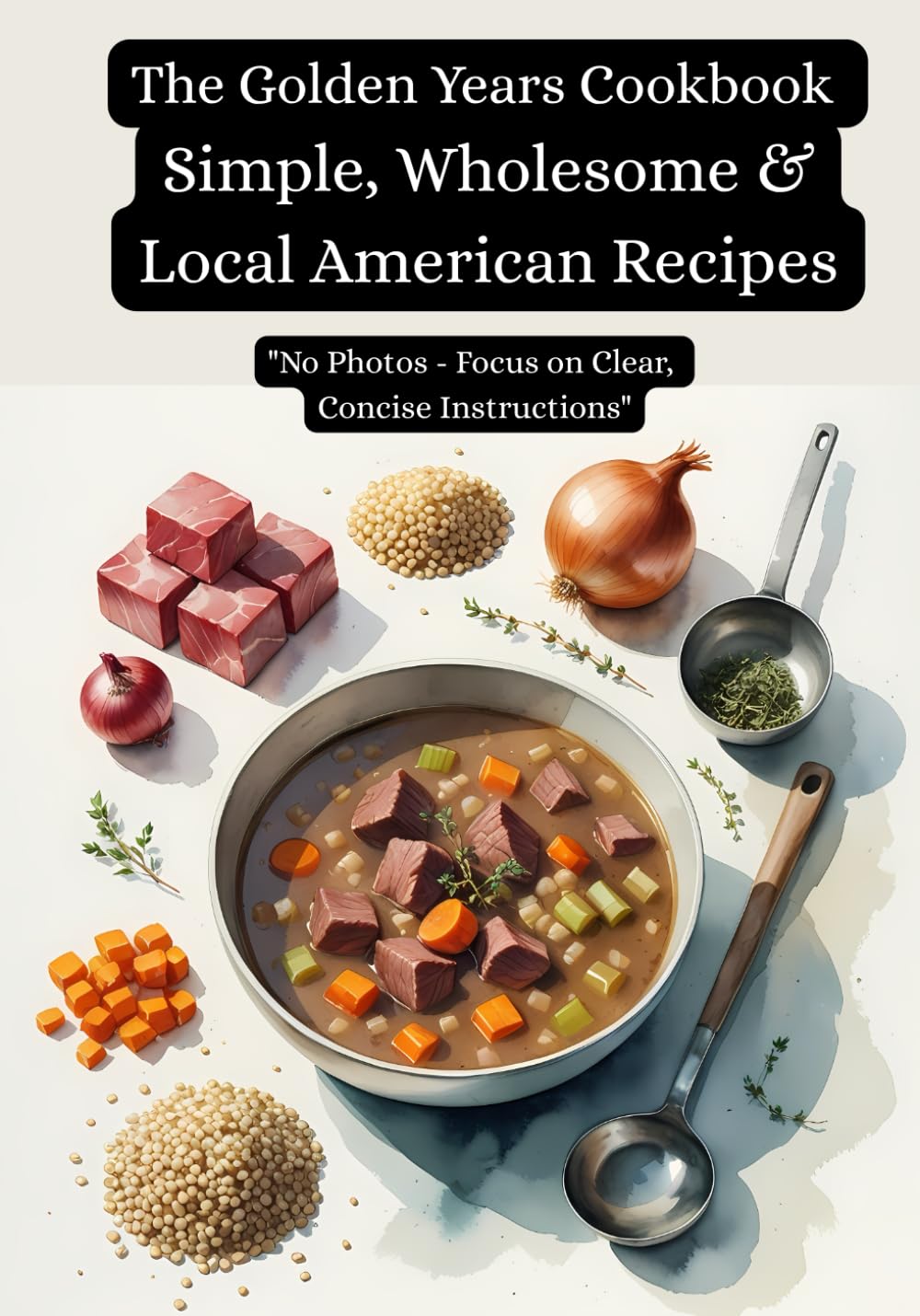 The Golden Years Cookbook: Simple, Wholesome & Local American Recipes: Nutritious & Delicious Recipes for the Mature Palate, Simple to Prepare