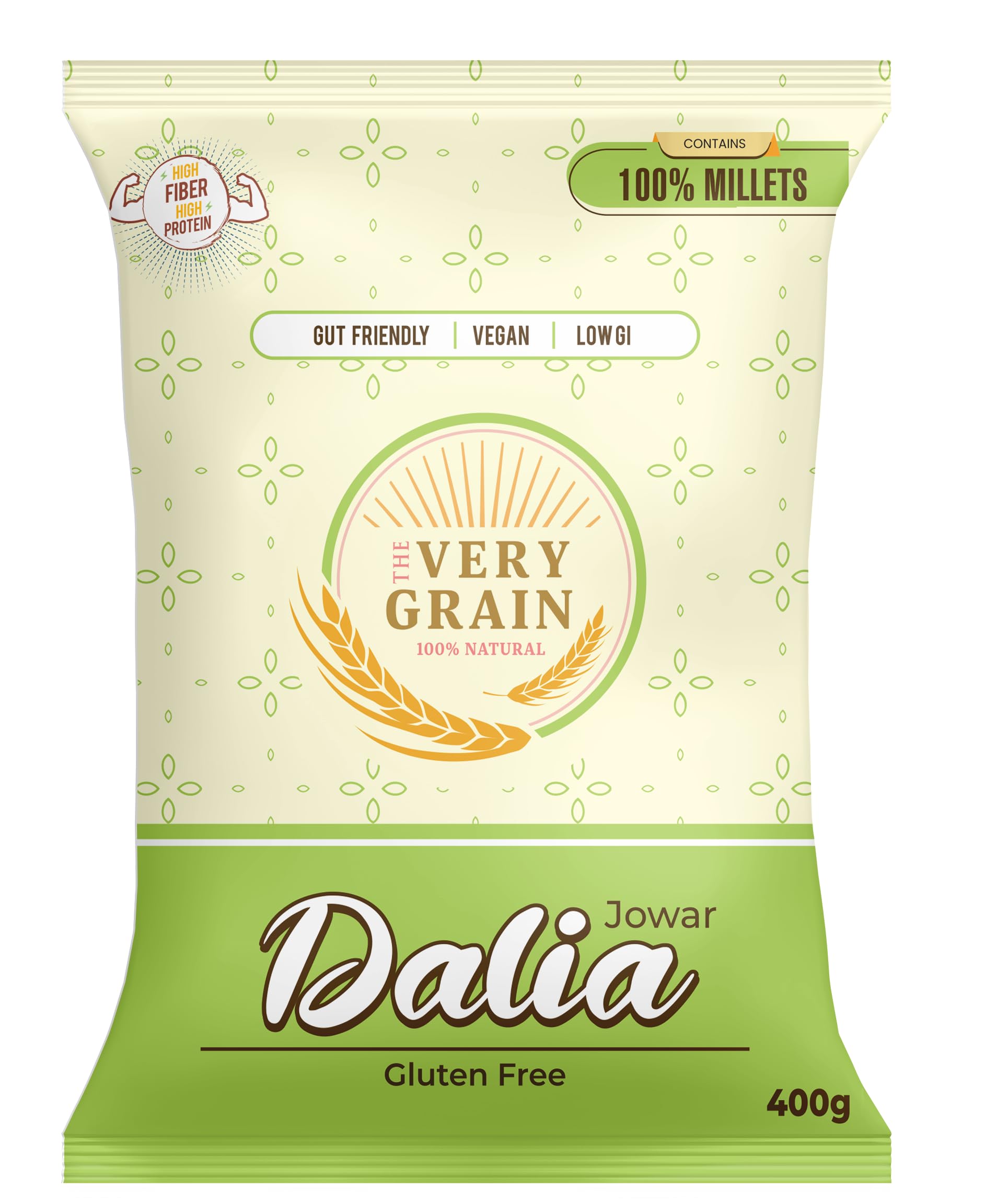 The Very Grain Mix Millet Jowar Dalia Low GI Sorghum Dalia | Gluten Free, Easy to Digest, Gut Friendly Morning Breakfast | Quick and Instant Meal Rich in Fiber, Healthy Diet - 400 Grams (B0D6LYDLPD) Amazon Price History, Amazon Price Tracker