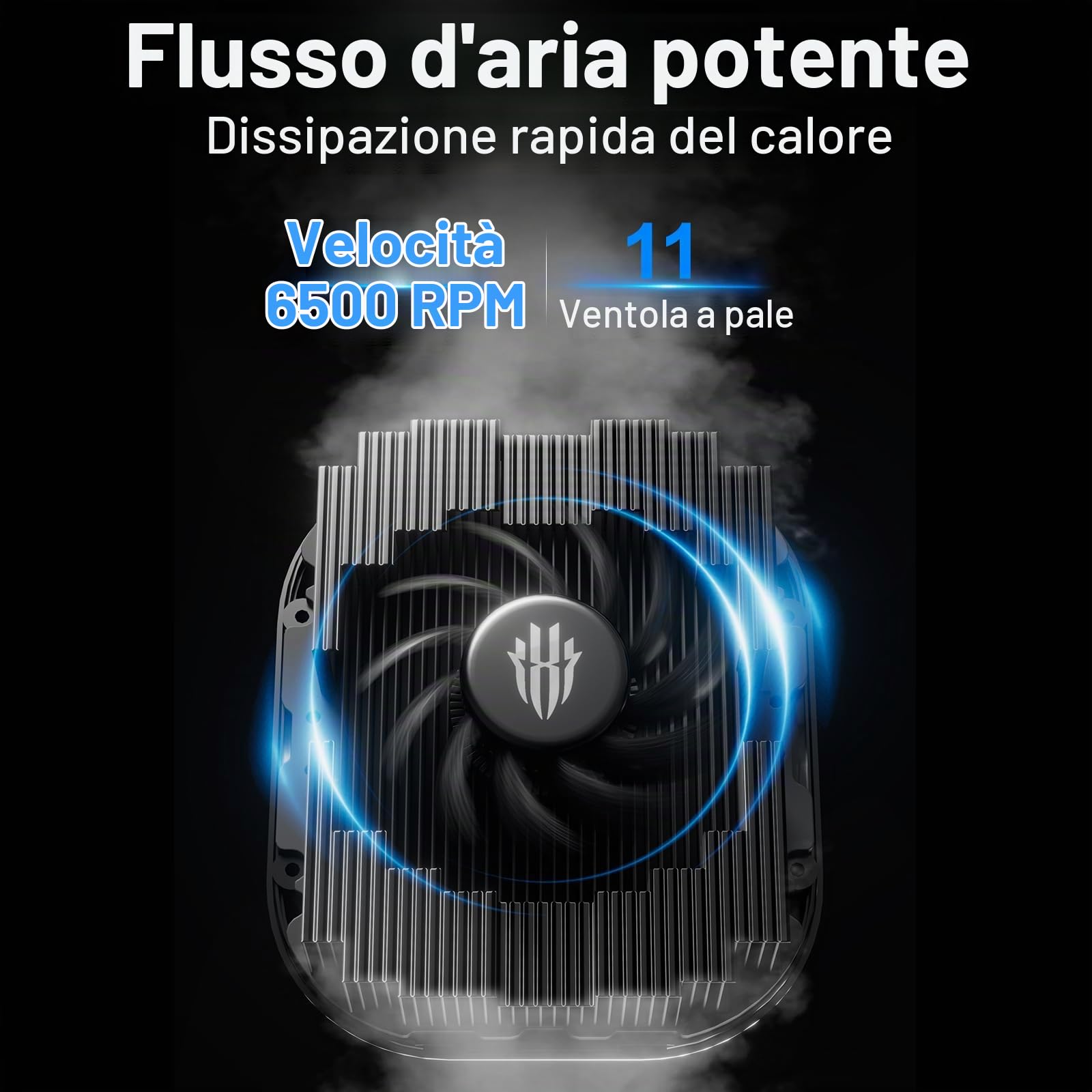 REDMAGIC 8Pro Raffreddatore Magnetico per Cellulari Gaming Ventola Telefono | 36W Radiatore Phone Cooler Luce RGB con Clip con Braccio Magico e Treppiede per iPhone Serie Magnetica/Android/Tablet/iPad