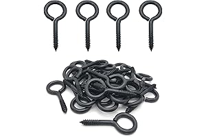 Black Eyelets: Resilient and Versatile Metal Eye Hooks for DIY Projects