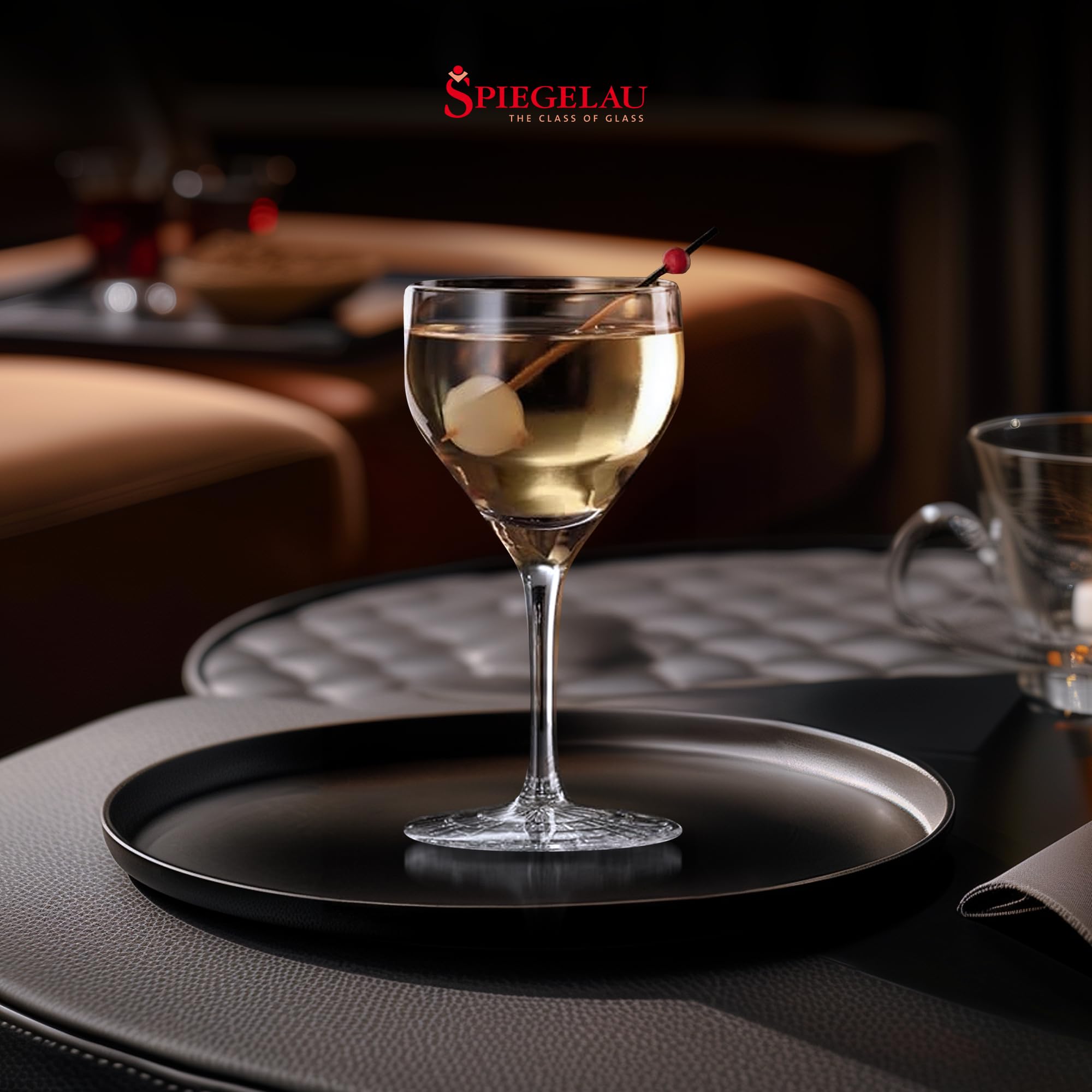 Spiegelau & Nachtmann Cocktailgläser 4er Set, 150 ml, Perfect Serve Nick & Nora, 4500156, Manhattan-Gläser aus Kristallglas, Martinigläser spülmaschinenfest