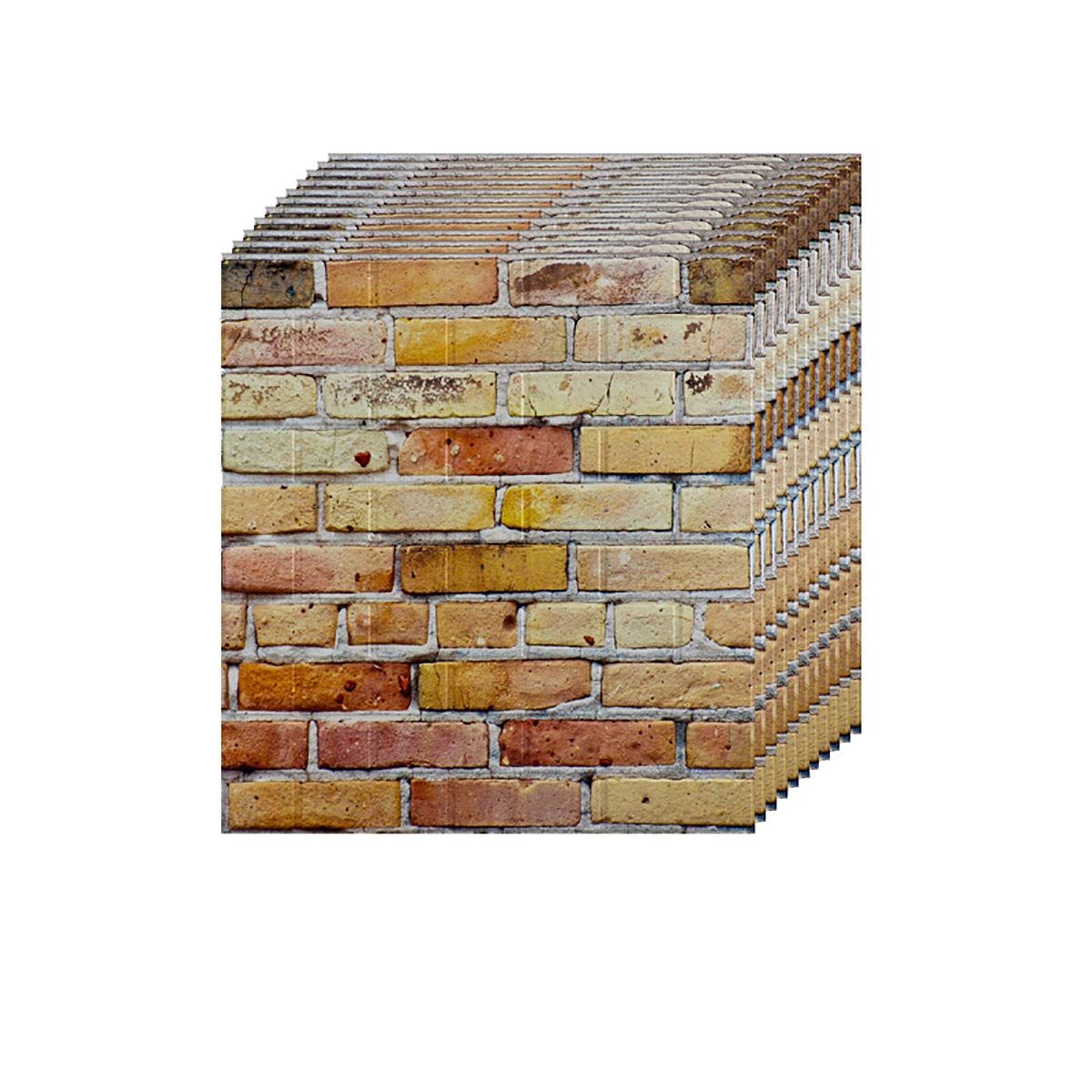 Stickers muraux brique imprimés 3D en mousse autocollante XCYYBB, lot de 10 pièces Zw-102