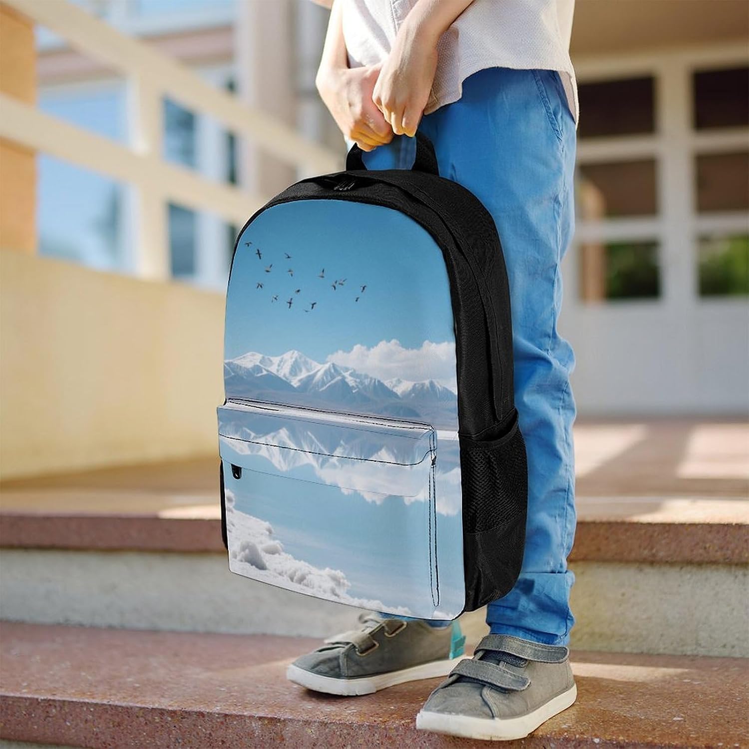 Highland Salt Lakes Backpack Daypack Travel Backpack | Lightweight Casual Laptop Backpack for Women Men Aesthetic Travel Bag for Weekender Business Hiking Outdoor