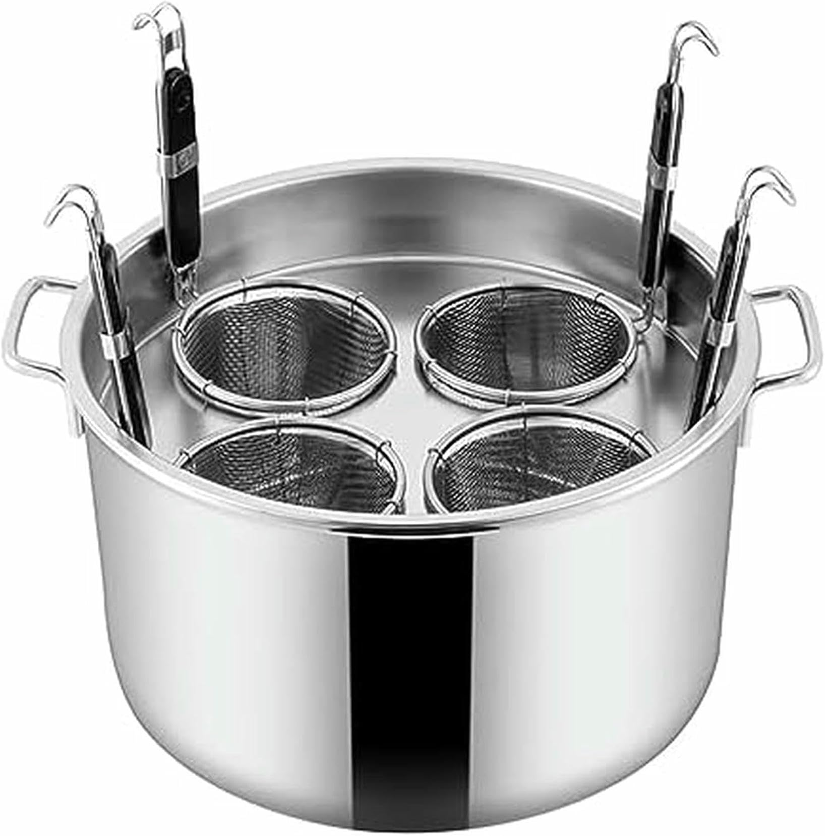 Mijoteuse et pot pour pâtes haut de gamme en inox avec panier de cuisson de précision