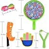 FUN LITTLE TOYS Sports Outdoor Game Set Scoop Ball Toss Throw Catch Game Tennis Racquet Sports Toy Slingshot Rocket Copter Water Toy for Kids 17 Pieces