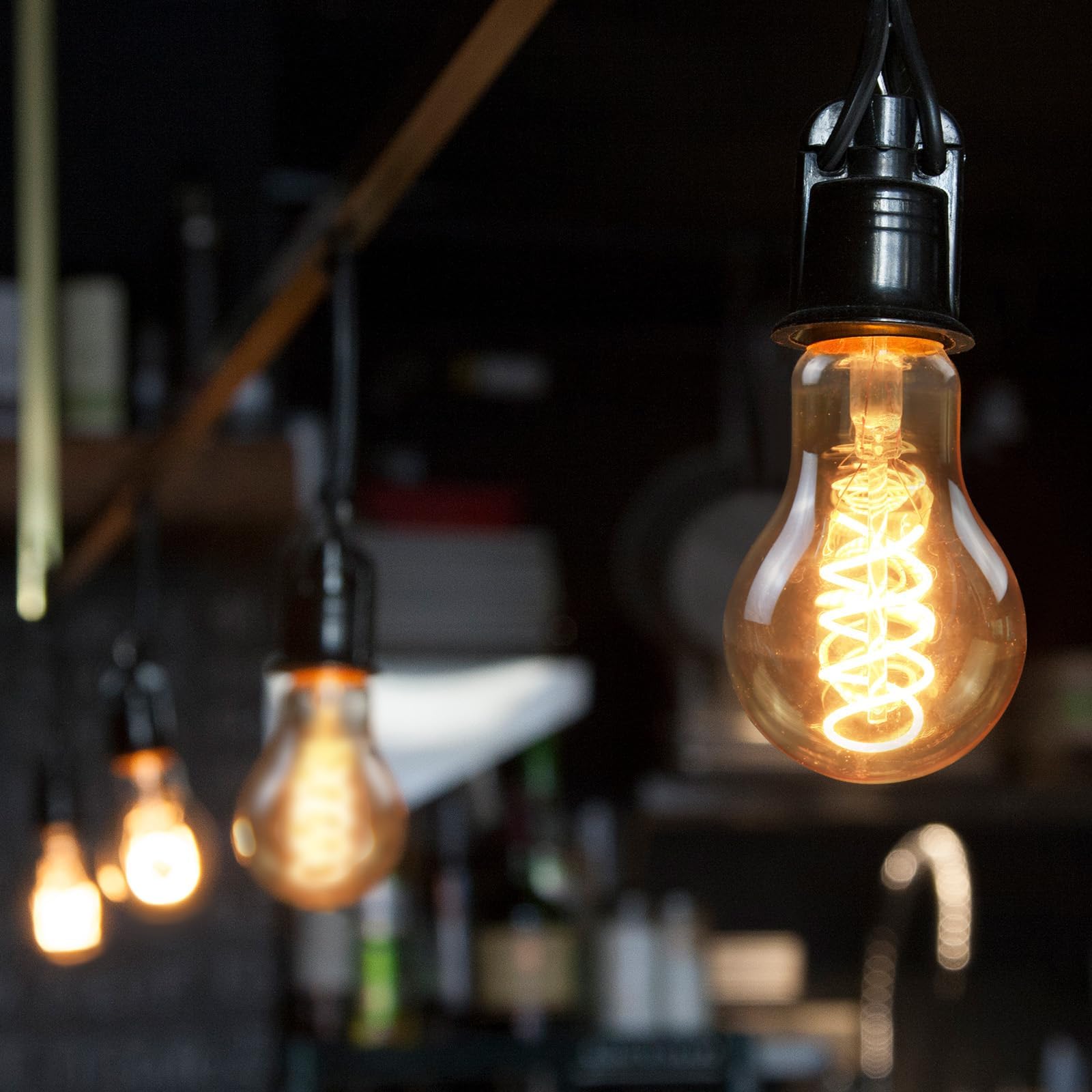12er LED Lampe E27 Warmweiss Glühbirne: A60 Leuchtmittel Filament Warmweiß 2200K 4W Edison Retro Glühlampe Dekorative Birne Antike Energiesparlampe Nostalgie Bulb für Restaurant Haus Café
