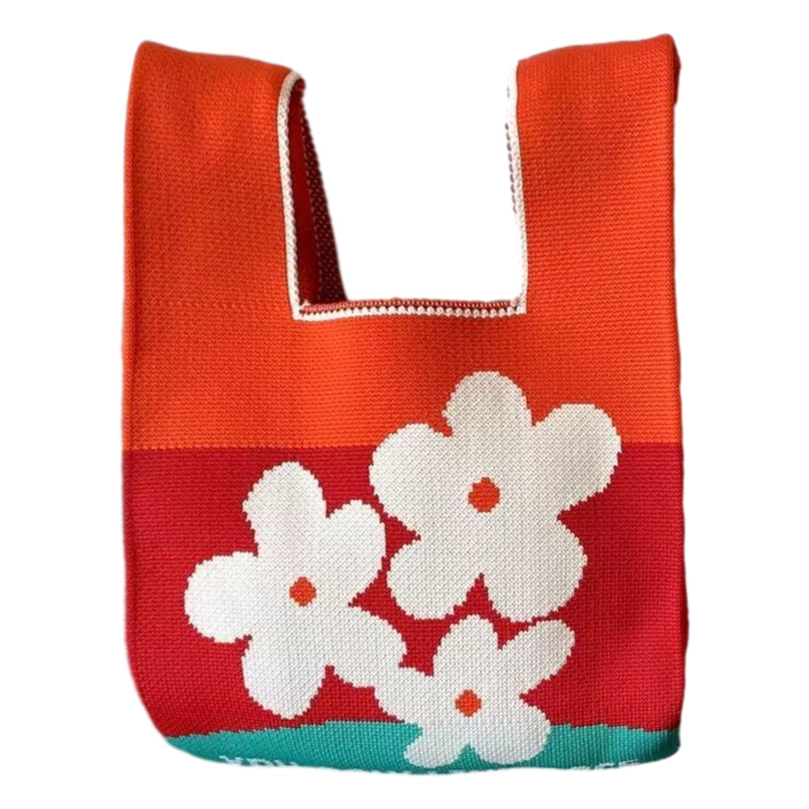 Small Wrist Knot Bag for Women Knitted Purse