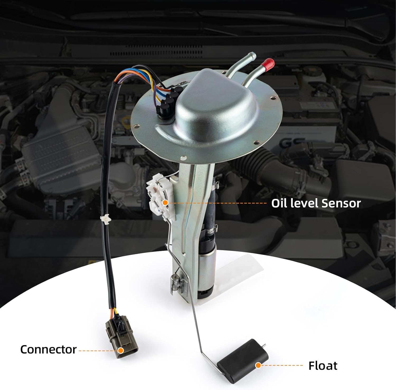 Electric Fuel Pump Assembly Compatible With Nissan D21 1988 1989 1990 1991 1992 V6 3.0L L4 2.4L Replace SP4017M E8268S 672GE 17050-01G04 - Image 3