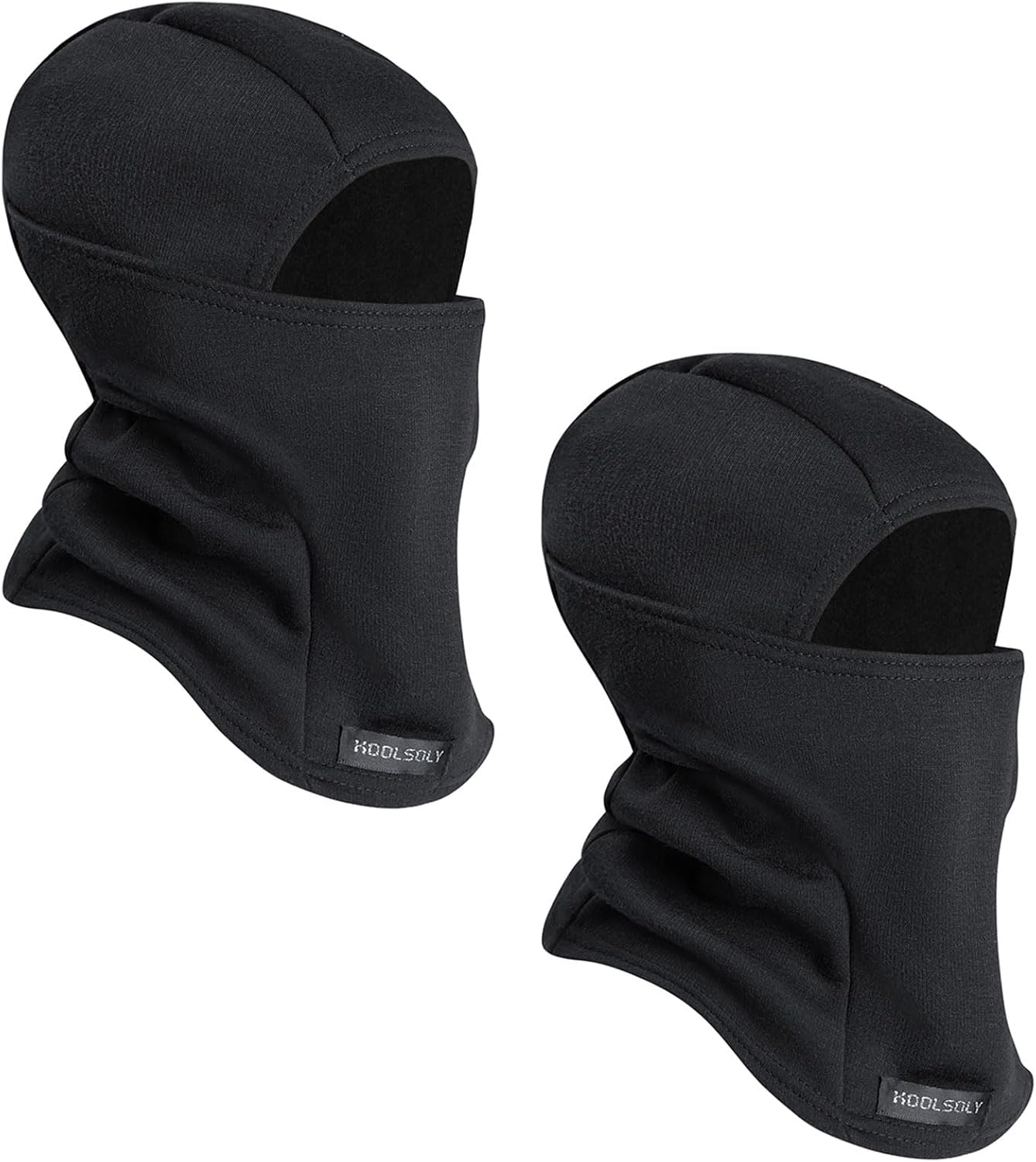 Kids Balaclava Face Mask, Winter Hat Face Warmer for Cold Weather Ski Mask for Boys Girls(Black*Black)(ItemPackageQuantity2)