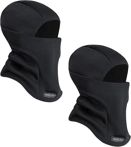 KOOLSOLY Pasamontañas para niños, gorro de invierno, calentador facial para clima frío, máscara de esquí para niños y niñas