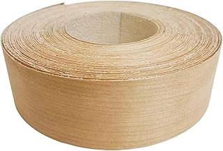 Cherry Wood Veneer Edge Banding Strip 2 Inch,Preglued Iron On with Hot Melt Adhesive Edgebanding Roll, Flexible Wood Tape for Plywood Cabinet Furniture Repair (2" x50')