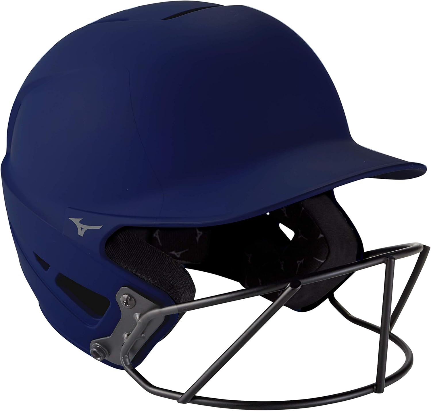 Mizuno Adult F6 Fastpitch Softball Batting Helmet with Mask Navy Small/Medium