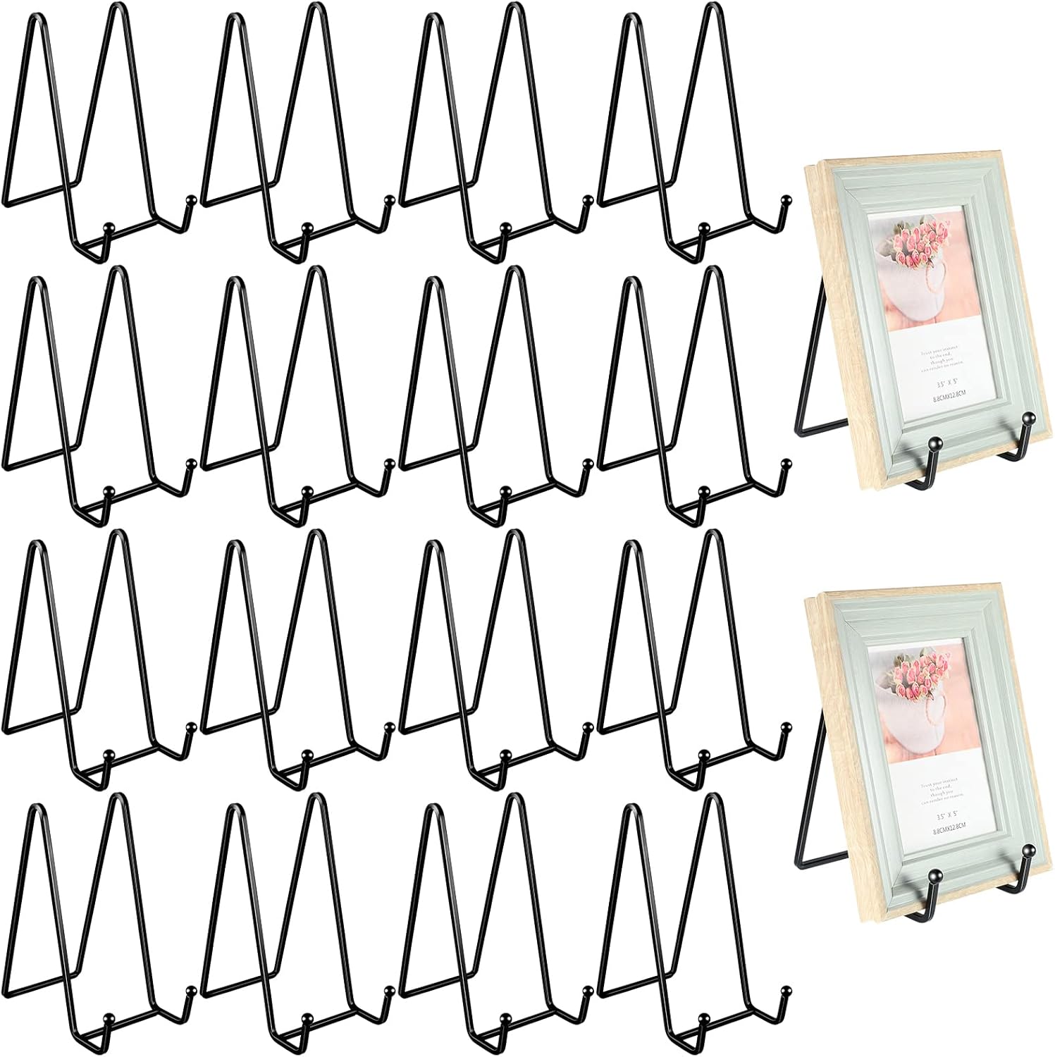 Mixweer Plate Stands for Display 18 Pack 6 Inch Plate