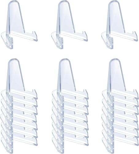 TERDEWE Paquete de 24 soportes acrílicos (2.3 pulgadas de alto), soporte magnético para tarjetas, soporte de exhibición de monedas, para exhibición,