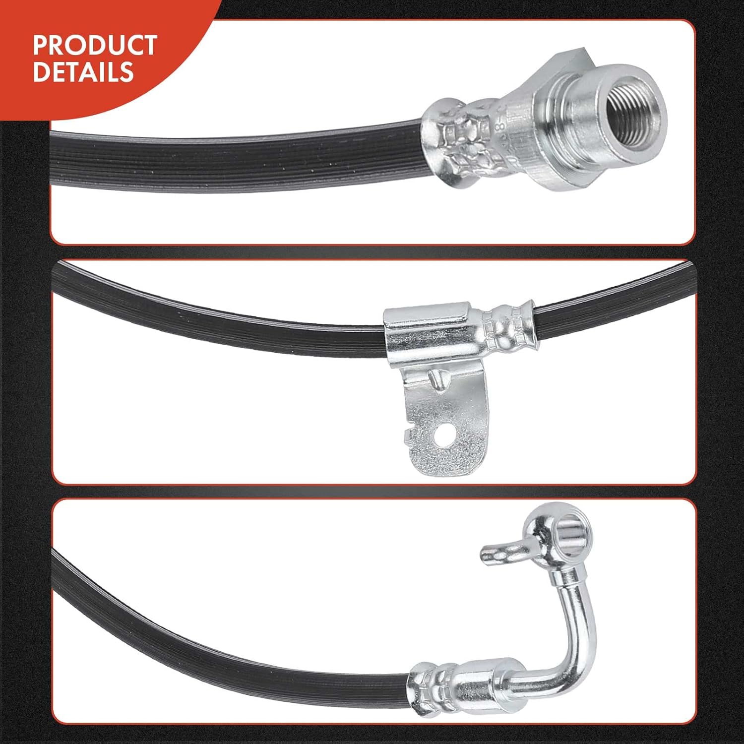 A-Premium Front Passenger Brake Hydraulic Hose Compatible with Select Dodge and Chrysler Models - Challenger 2012-2015, Charger 2012-2014 2020-2021, 300 2012-2021