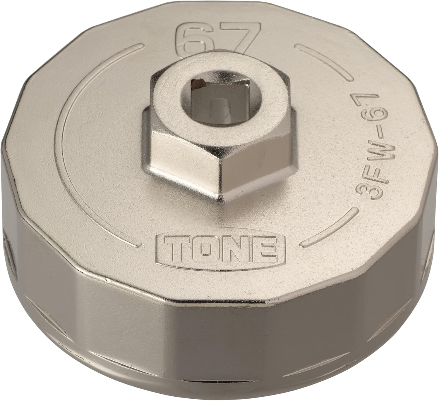 TONE Oil Filter Wrench 3FW-67 3/8" Inch Drive φ67