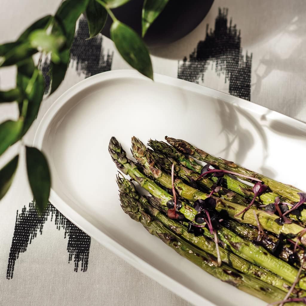 Villeroy & Boch Artesano Original Collection Bread Stick Dish, 17.25 x 5.5 in, Premium Porcelain, Made in Germany, Rich, Creamy White