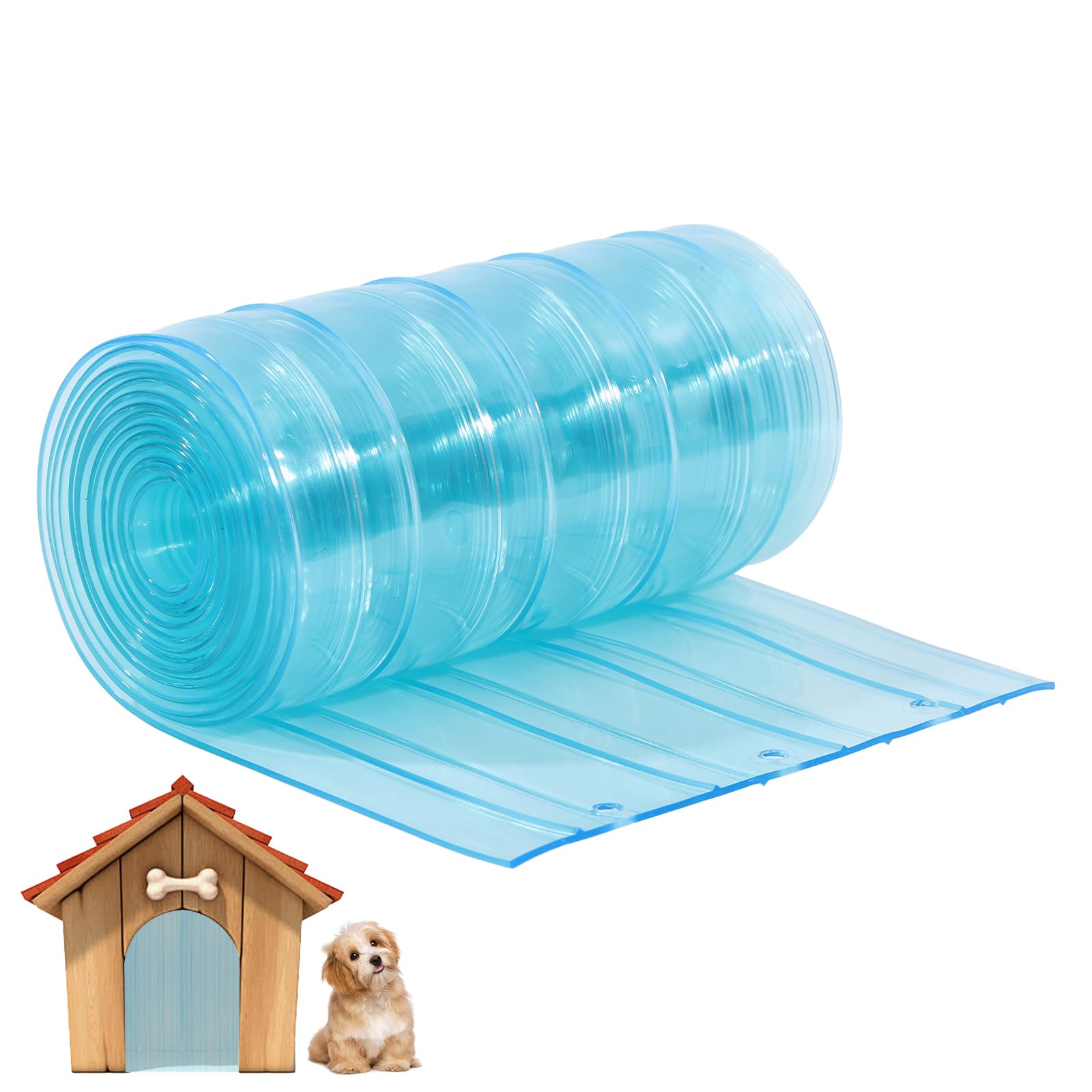 Clapets de porte pour chien transparents pour isolation niche et maison