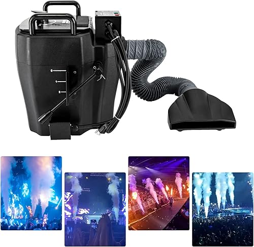 Máquina de niebla, máquina de hielo seco portátil de 3500 W, máquina de bajo humo para bodas, fiestas, Halloween, vacaciones, DJ, efecto de escenario