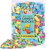 Vista 1 de Bloques de construcción Candy - Bolsa de 3 libras - Caramelos de bloque de construcción - Ladrillos de caramelo sabores surtidos - Surtido