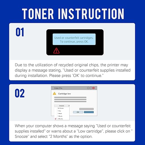 Miniatura 5 de Cartuchos de tóner 206A, paquete de 4 (con chip), repuesto compatible para HP 206A 206X W2110A W2110X Work para HP Color Pro MFP M283fdw M283cdw Pro