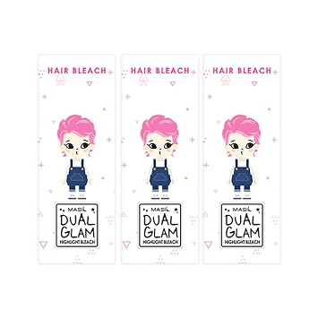 MASIL Dual Glam Self Hair Highlight Bleach Kit 4.2oz 3 PACKS