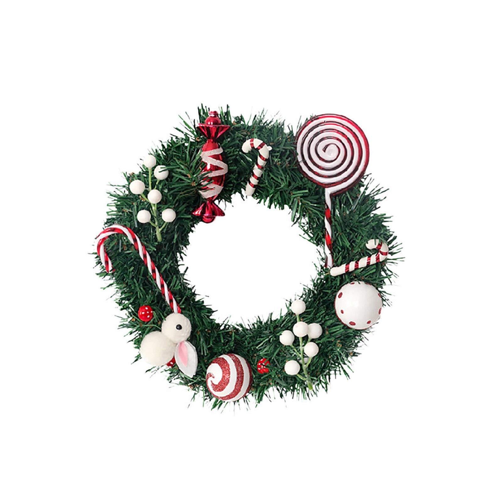 Guirlande de Noël de porte taille S pour décoration murale festive de maison