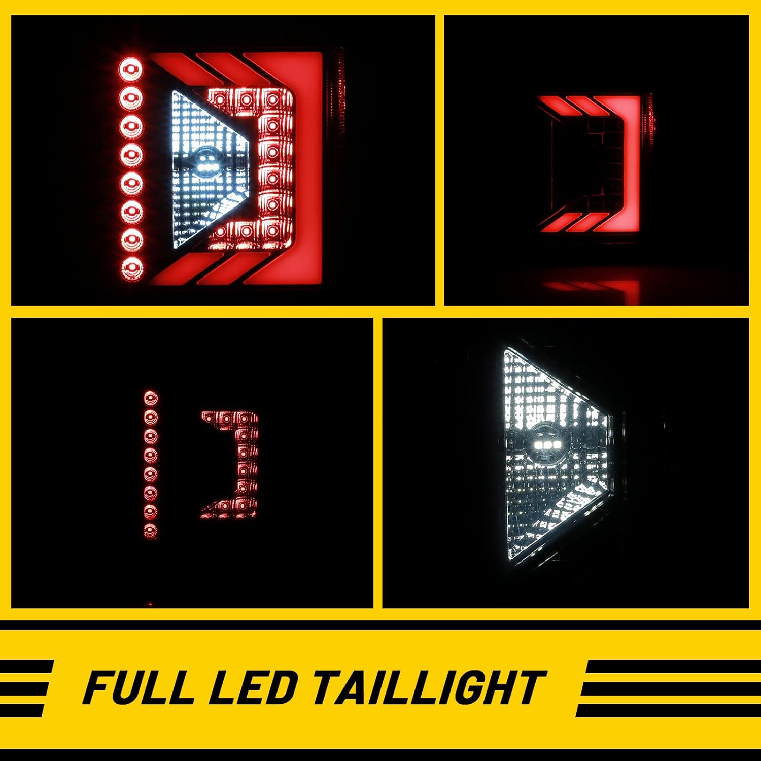 LED Tail Lights Assembly Compatible with 2007-2018 Jeep Wrangler JK Plug & Play LED Rear Tail Lamp Replacement for Jeep JK- 1 Pair (Smoke Lens)