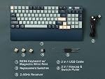 RK ROYAL KLUDGE RK96 RGB Limited Ed, 90% 96 Keys Wireless Triple Mode Bluetooth 5.0/2.4G/USB-C Hot Swappable Mechanical Keyboard w/Software Support & Massive Battery, RK Yellow Switch, Forest Blue