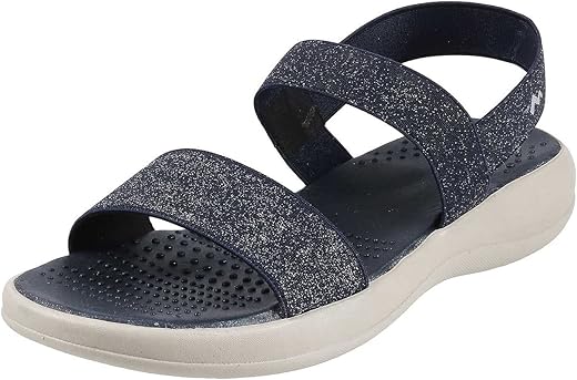 Metro Women’s Black Faux Leather Fashion Sandals UK/6 EU/39 (33-3081)