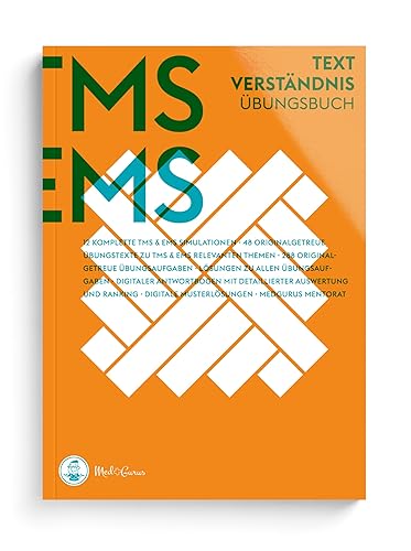 MedGurus TMS &amp; EMS Vorbereitung 2024 - Textverständnis - Übungsbuch mit 288 Aufgaben und Musterlösungen zur Vorbereitung auf den Medizinertest - Erfolgreich ins Medizinstudium